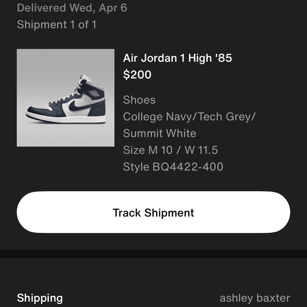 “Georgetown” Jordan 1 Hightops Men’s 10 - Picture 8 of 8